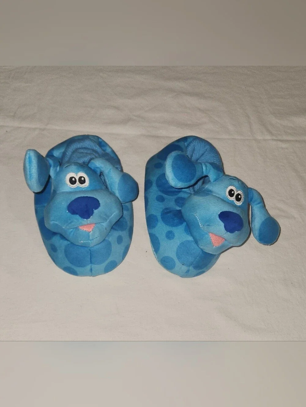 Blue Plush Puppy Kids Slippers Size Toddler 9/10